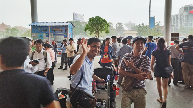 プノンペン国際空港出口