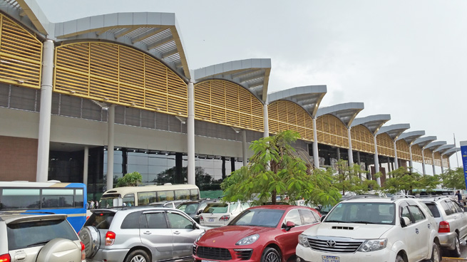 カンボジアの渋滞